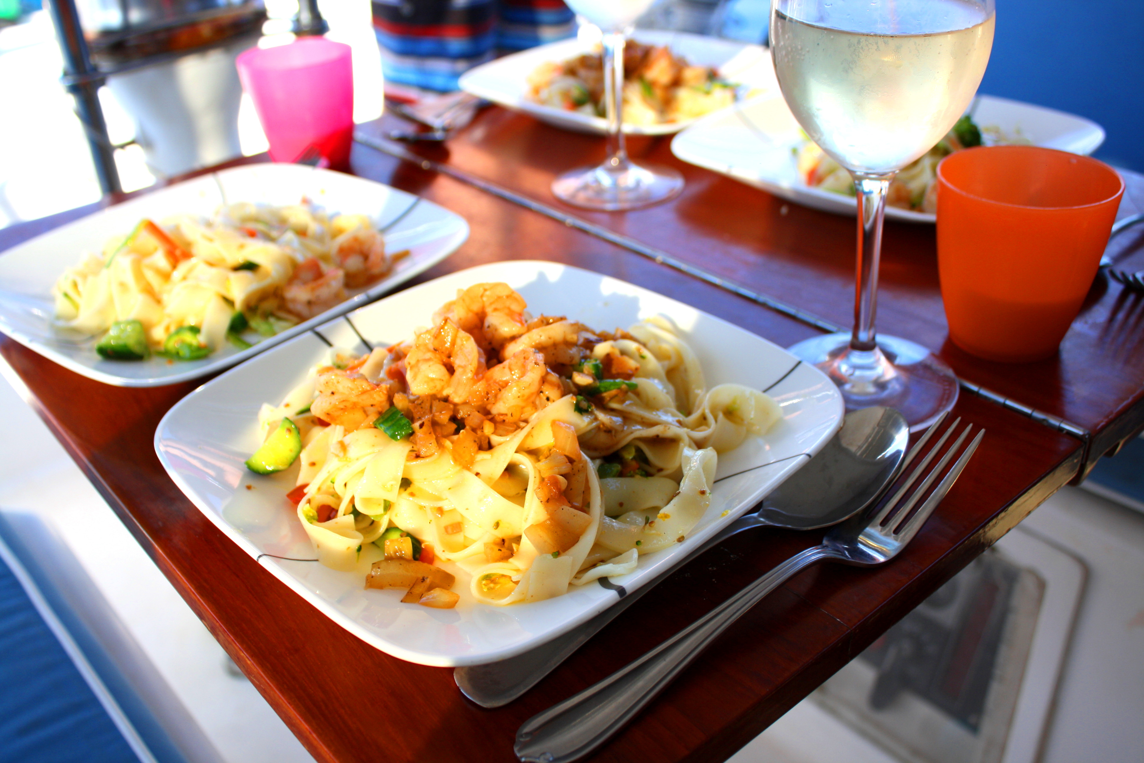 Our favourite prawn asian noodle salad - recipe to come!