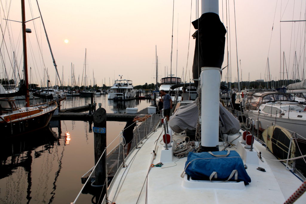 Untying the dock lines!