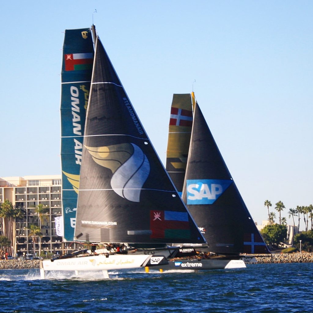 Front seats to the Foiling GC32 Extreme Racing Series. Awesome!