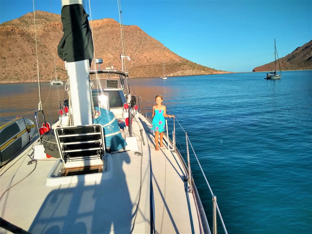 Calm anchorage in Caleta Partida