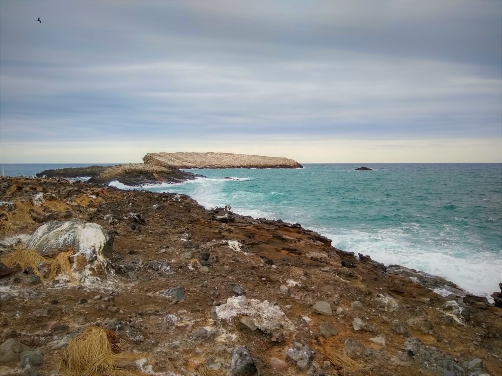 Northern point of Isla Espiratu after hiking accross the island