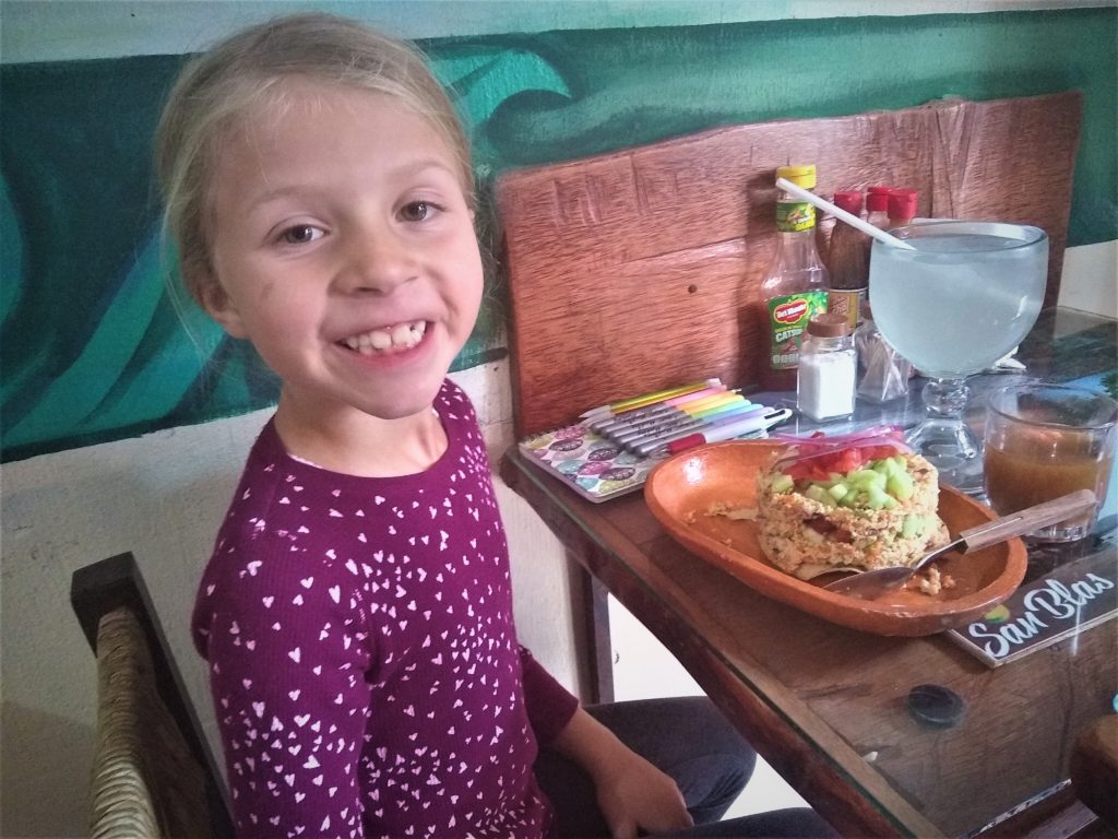 Delicious ceviche at a restaurant in San Blas