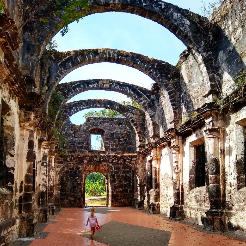 Temple of Our Lady of the Roasary, the Seafarer (1768) on the site of the historic Spanish Fort in San Blas