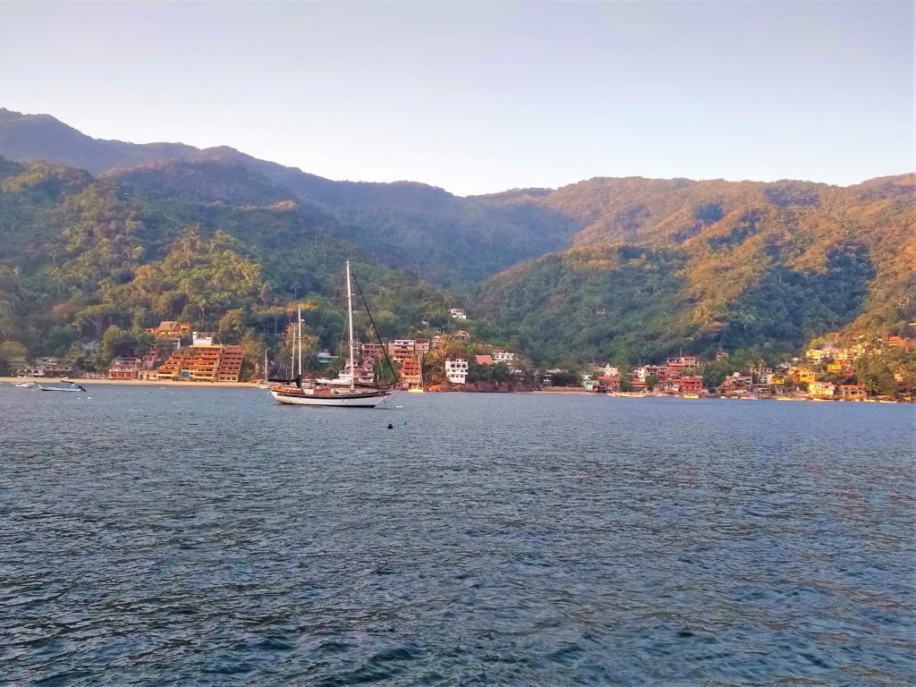 Evening colours in Yelapa