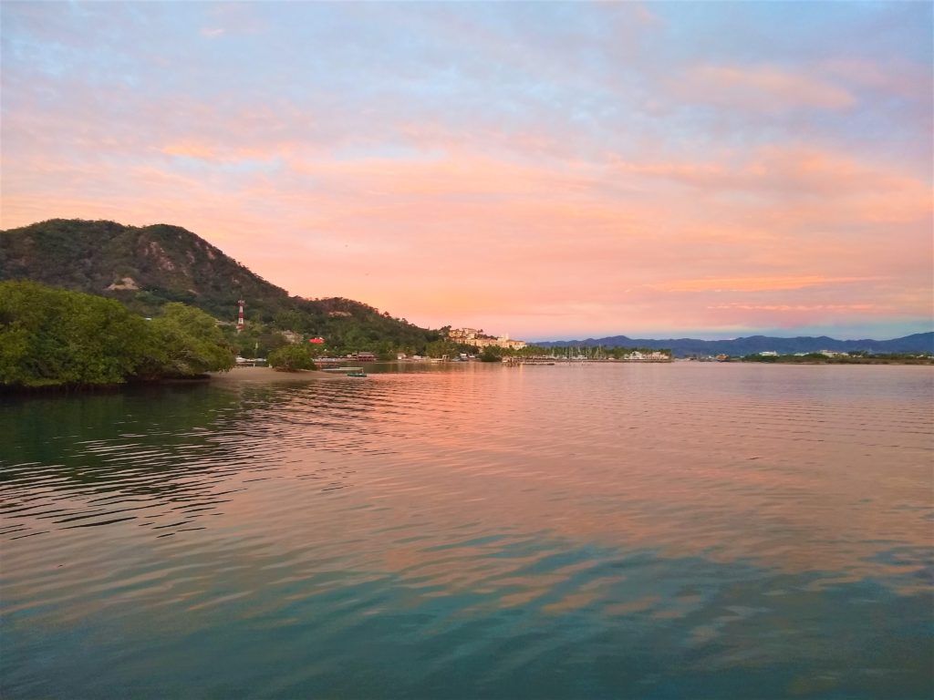 Lagoon at Sunset in Barra de Navidad