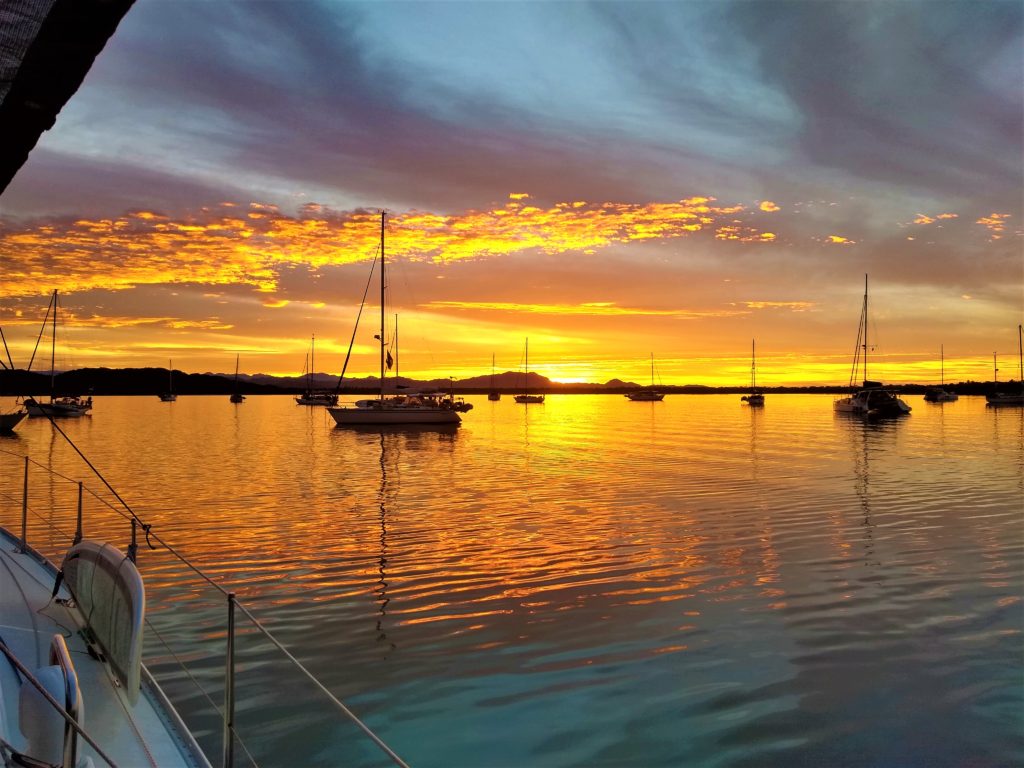 Sunrise in the lagoon at Barra de Navidad