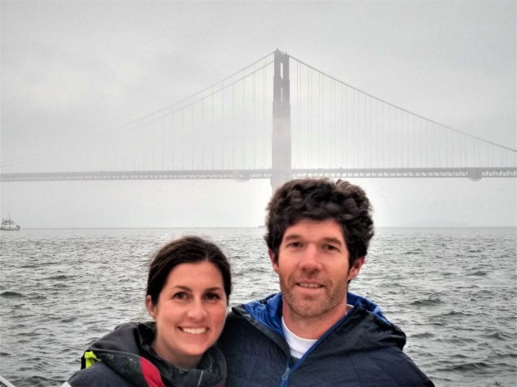 Milestone - So happy to reach San Francisco and sail under the Golden Gate bridge. Thank you amazing crew Jer and Don!