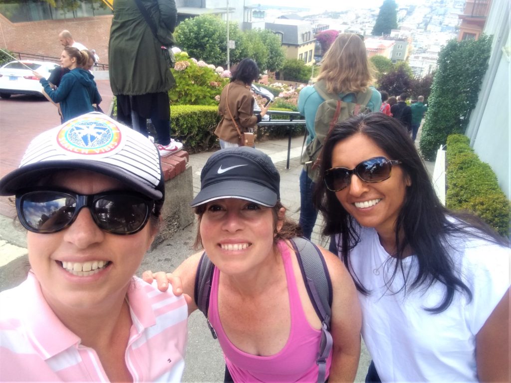 Morning with the girls in San Francisco.  Thank you Gill and Meera for the awesome time.