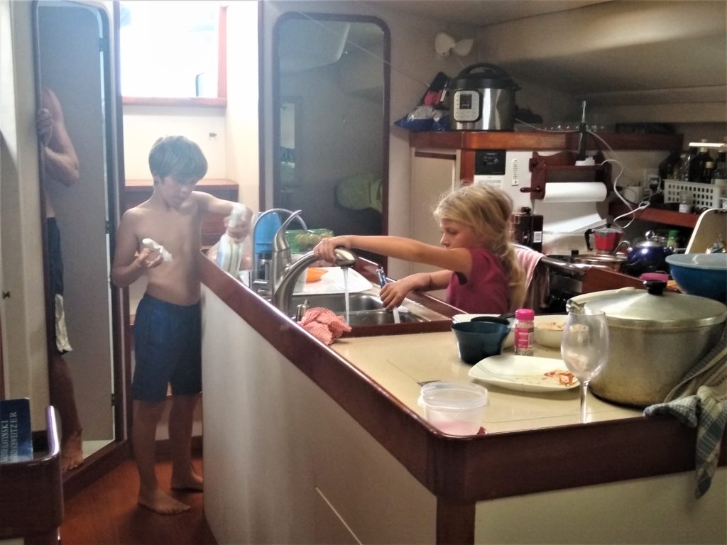 Kids doing their chores!