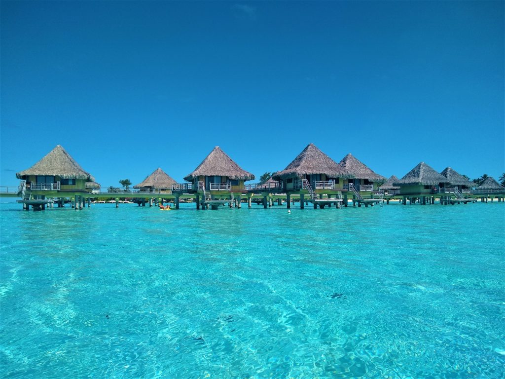 Over water accommodations in Bora Bora.  A perfect getaway but we like taking our home with us :)