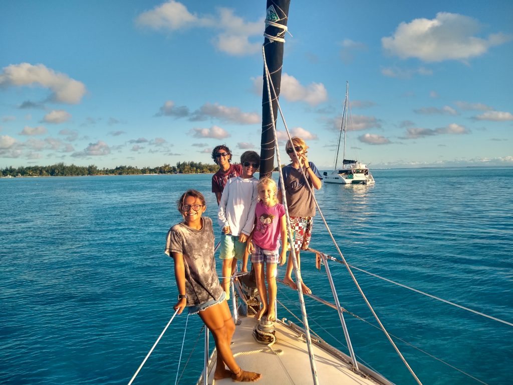 Last night in Bora Bora with friends. SV Silver Heels and SV Flocerfida.