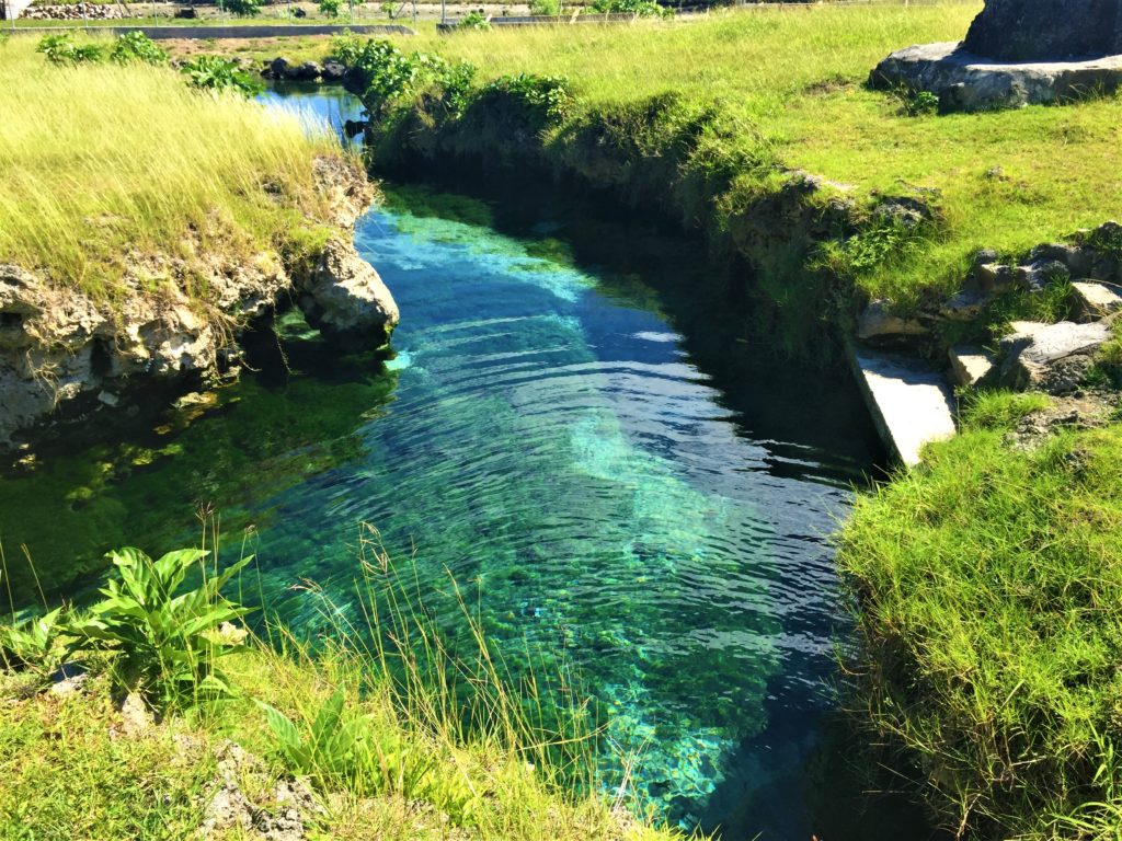 Fresh water swimming hole that local nobleman took us to