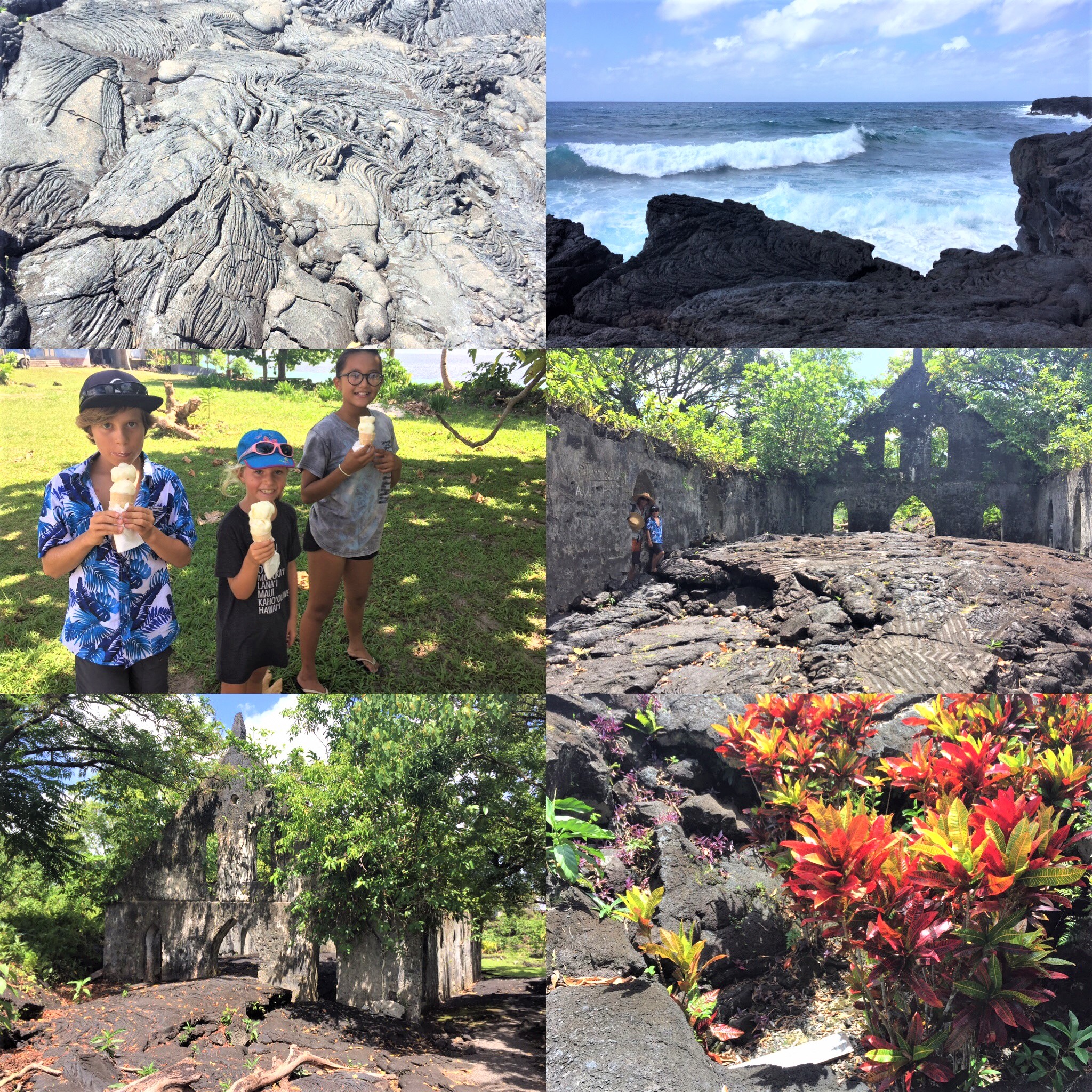 Fun day at the lava fields on Savaii