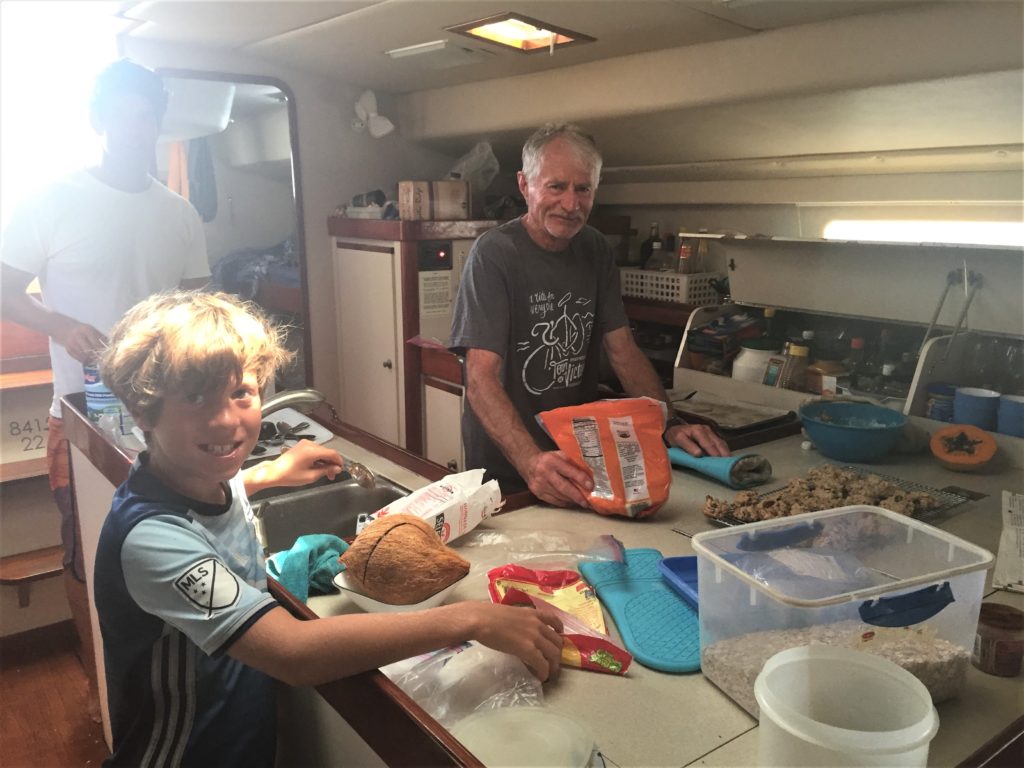 Papa baking delicious cookies pre-departure