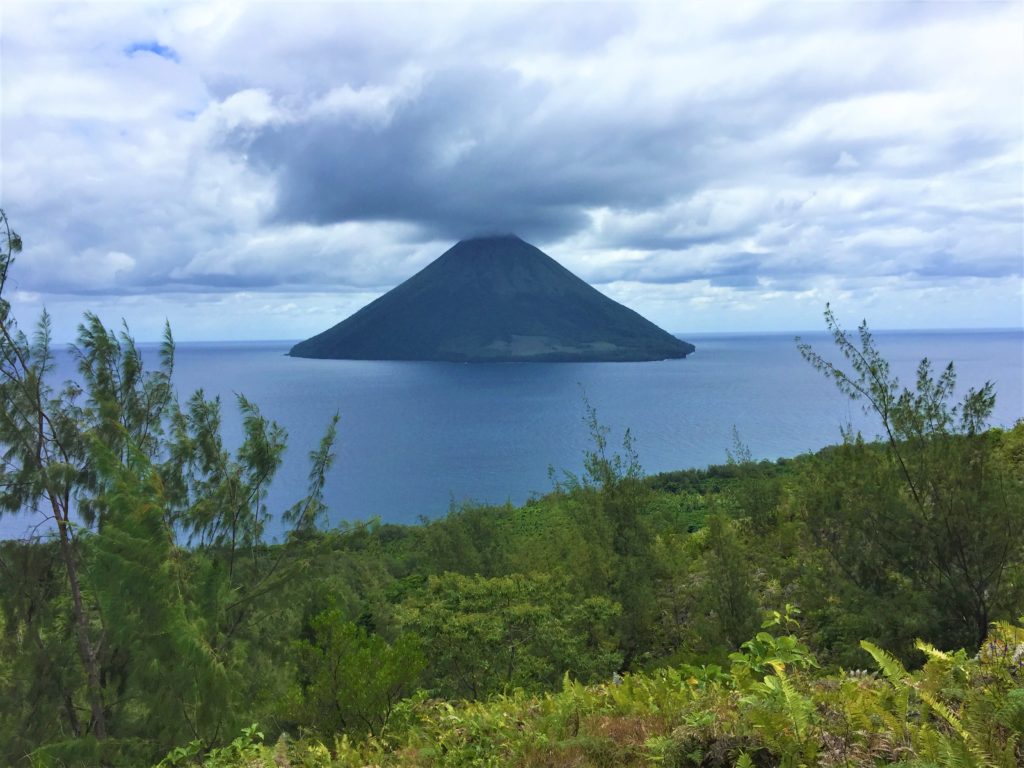 Beautiful views of neighboring volcano.