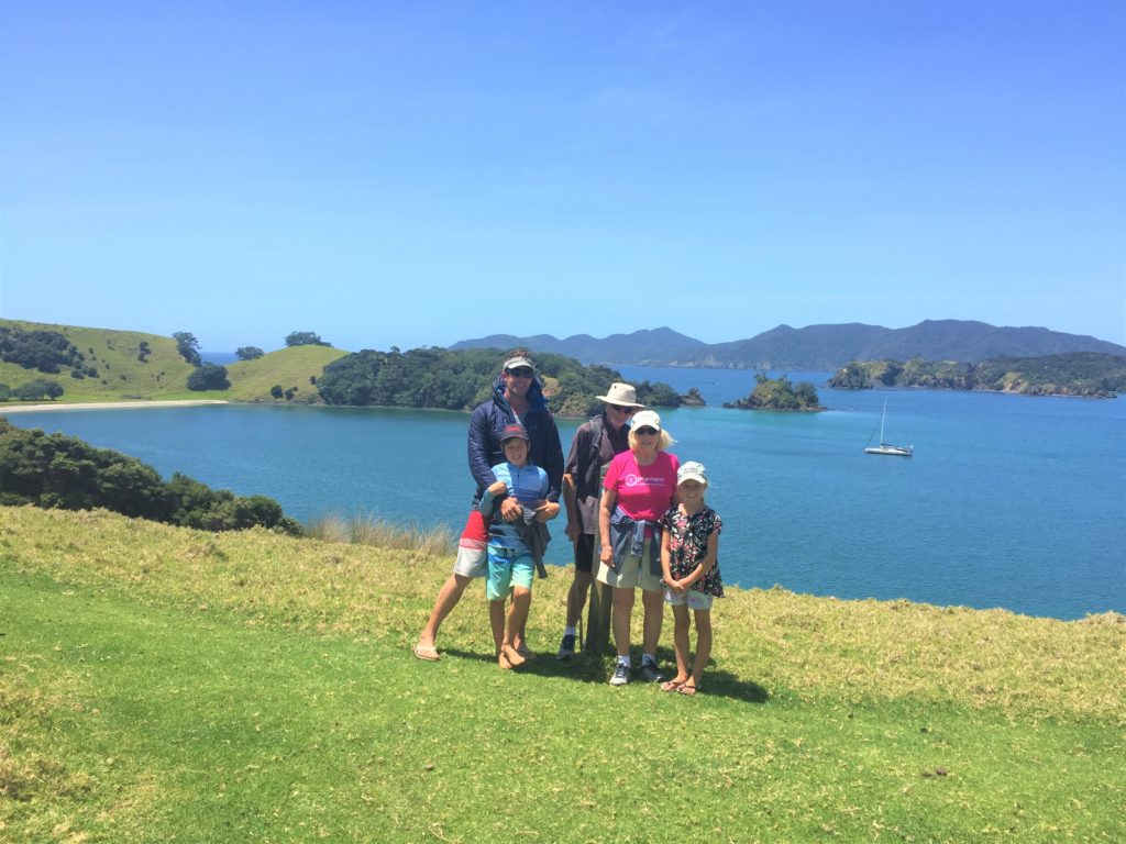 Beautiful walks are everywhere in the Bay of Islands. We were lucky to have this popular bay all to ourselves. (See Slingshot anchored at right)