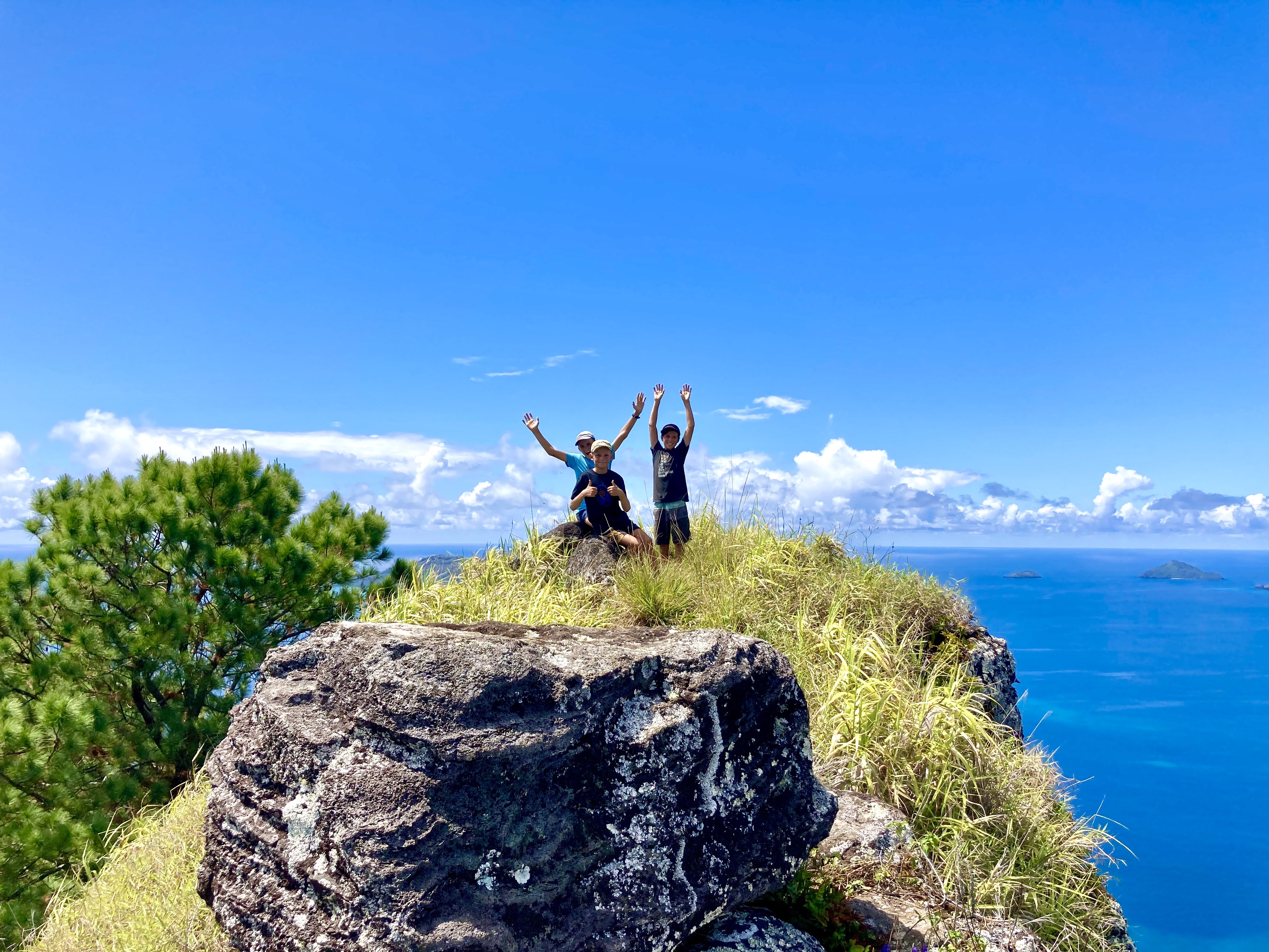 Cheers atop Mont Duff