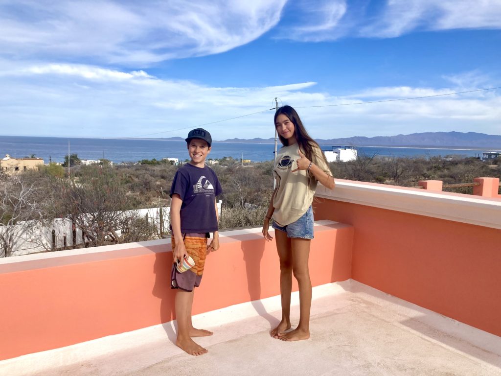 Nate and Sofia - kite racing buddies